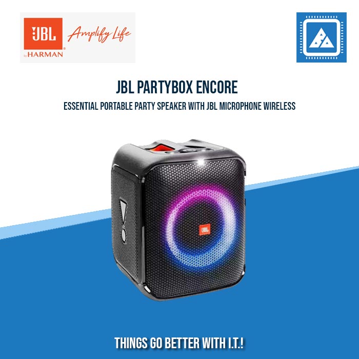 JBL PARTYBOX ENCORE PORTABLE BLUETOOTH SPEAKER W/ 2 WIRELESS MIC (BLACK) JBL PARTYBOX ENCORE PORTABLE BLUETOOTH SPEAKER W/ 2 WIRELESS MIC (BLACK)